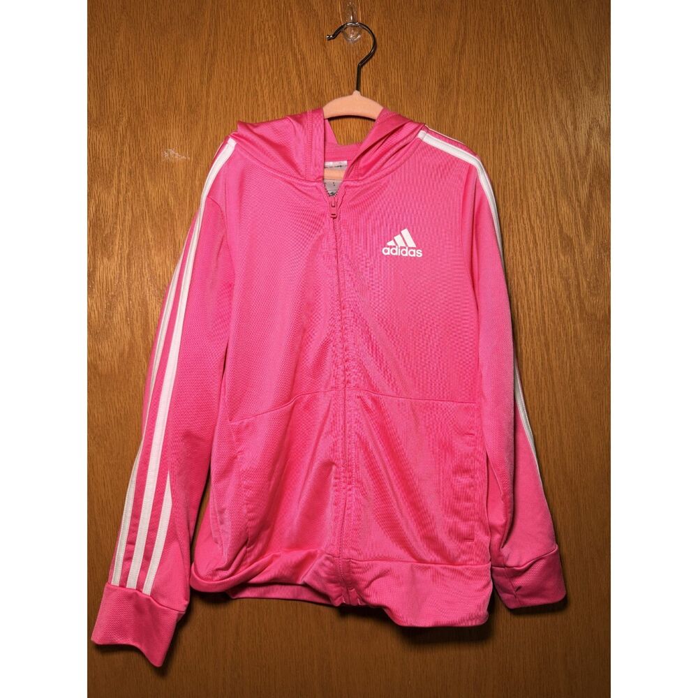 Adidas Kids Pink Tracksuit Jacket and Pants Set Size S